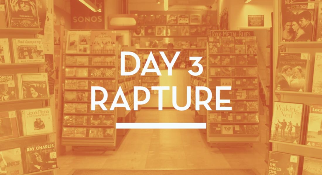 Album launch tour – day 3 – Rapture